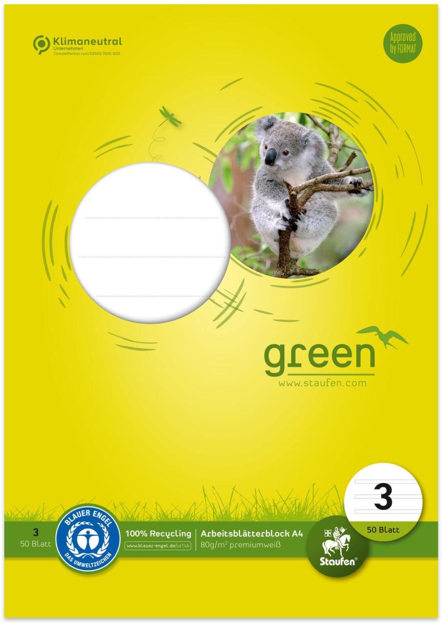 Staufen® Arbeitsblock DIN A4 liniert