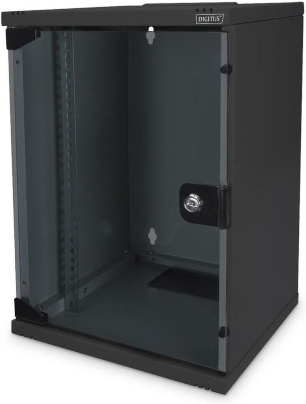 Digitus 9HE 10"-Wandgehäuse RAL 9005 schwarz