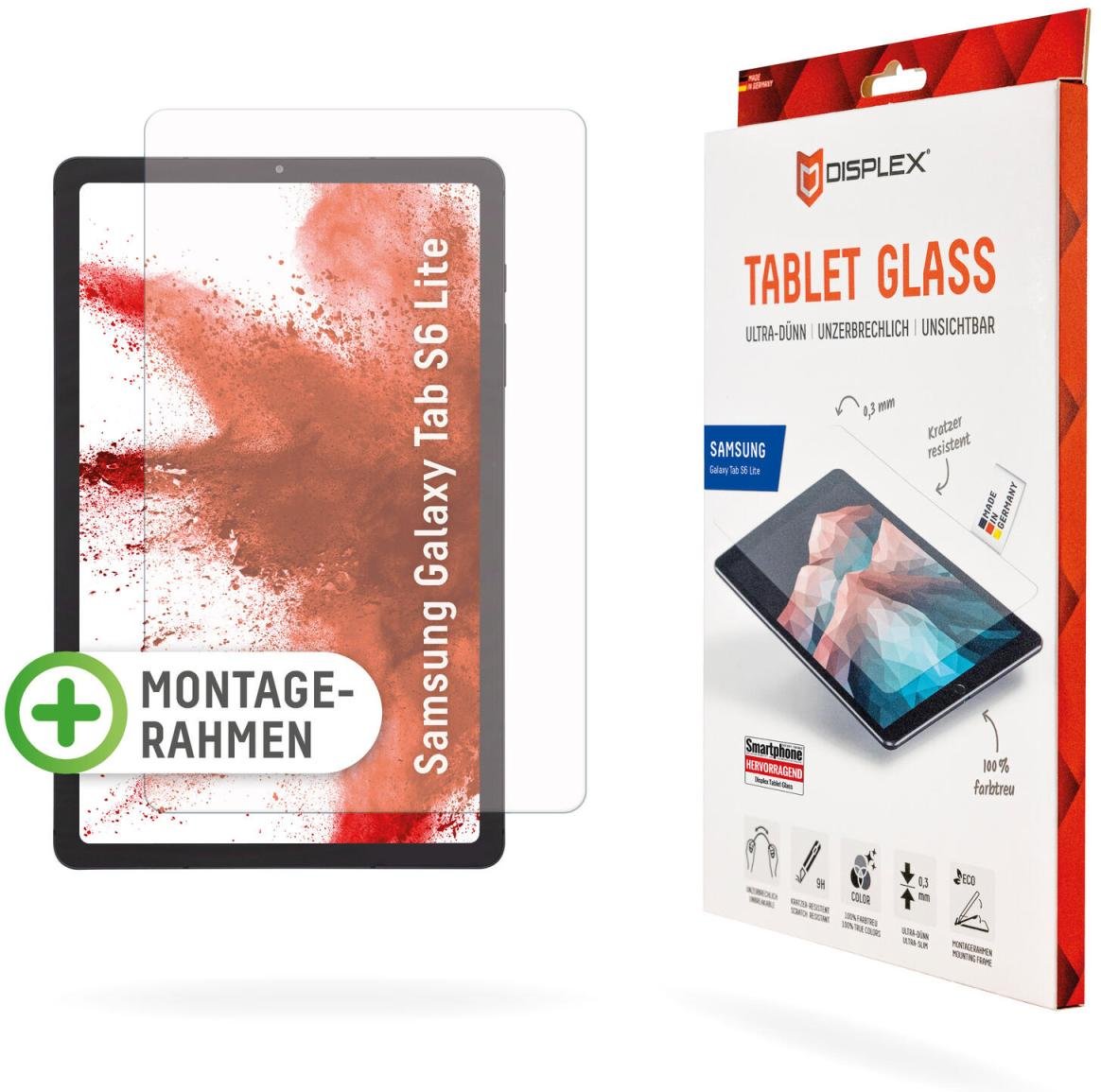 DISPLEX Tablet Glass Displayschutz für Samsung Galaxy Tab S6 Lite