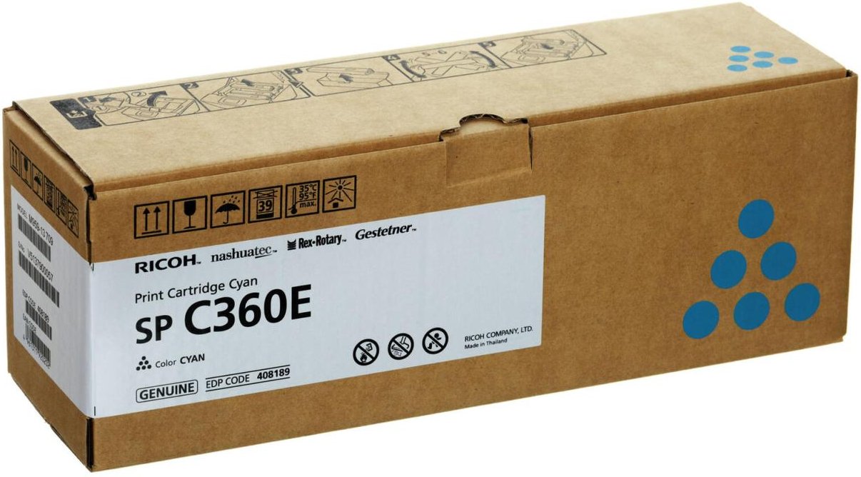 Ricoh Original Toner cyan 1.500 Seiten (408189) für Ricoh SP C360DNW