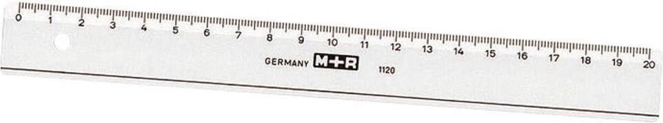 Thumbnail - M + R Lineal 20,0 cm - transparent