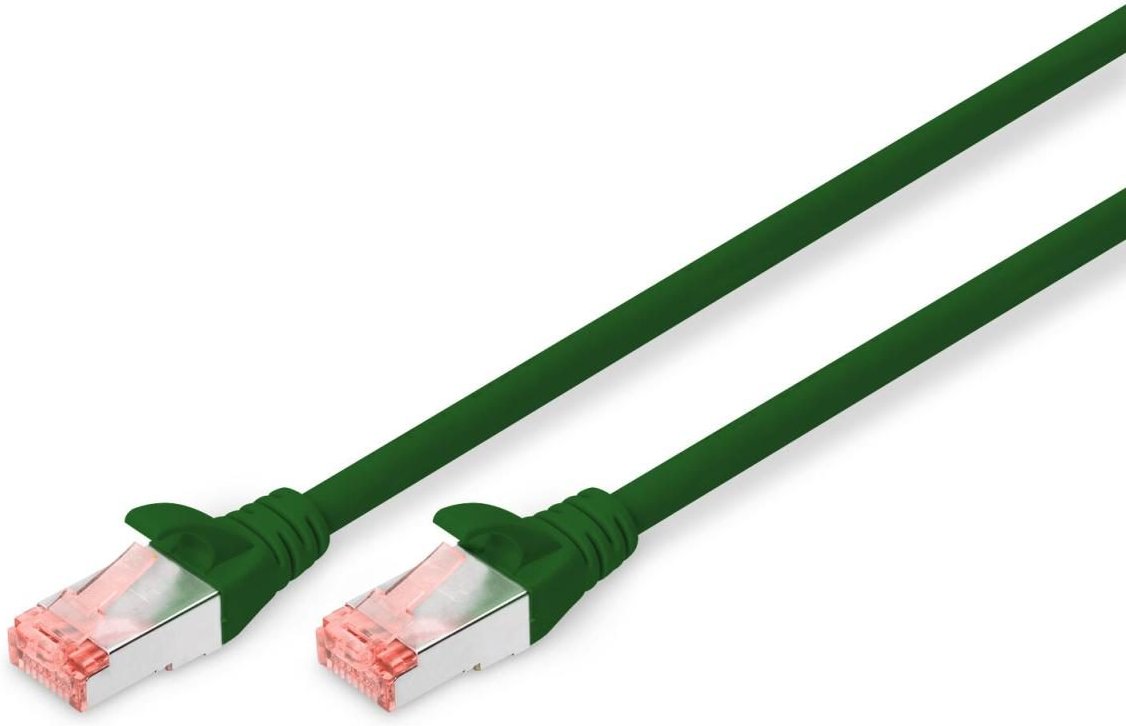 DIGITUS Patch-Kabel RJ-45 (M) zu RJ-45 (M) 3m Kupfer S/FTP Cat 6 grün (DK-1644-030/G)
