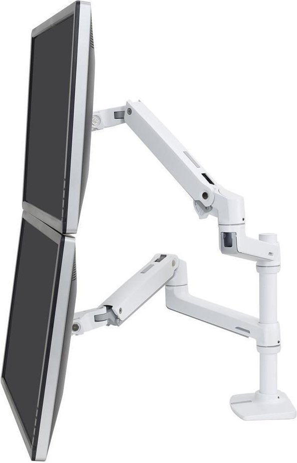 Thumbnail - Ergotron LX Dual Monitorarm Tischhalterung für zwei Monitore bis 60,96 cm (24 Zoll) weiß