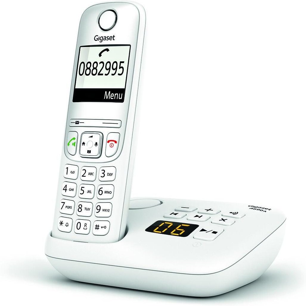 Thumbnail - Gigaset A690A Schnurlostelefon mit Anrufbeantworter - weiß
