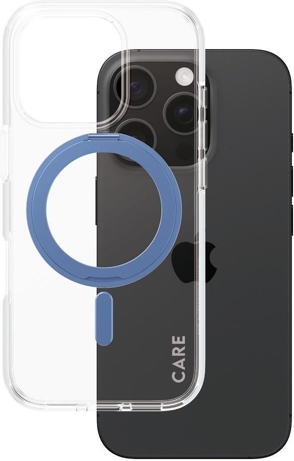 Thumbnail - CARE by PanzerGlass® Feature Case Blau Kickstand & MagSafe für iPhone 16 Pro