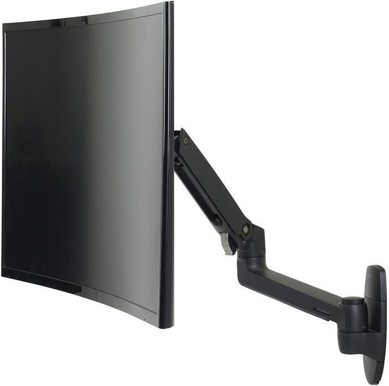 Thumbnail - Ergotron LX Monitor Arm in Schwarz - Wandhalterung mit patentierter CF-Technologie für Bildschirme bis 86,36cm (34 Zoll)