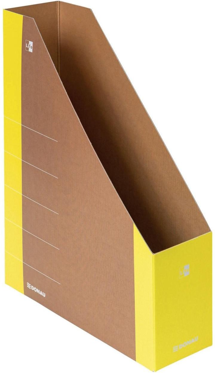 DONAU Stehsammler Karton gelb , DIN A4