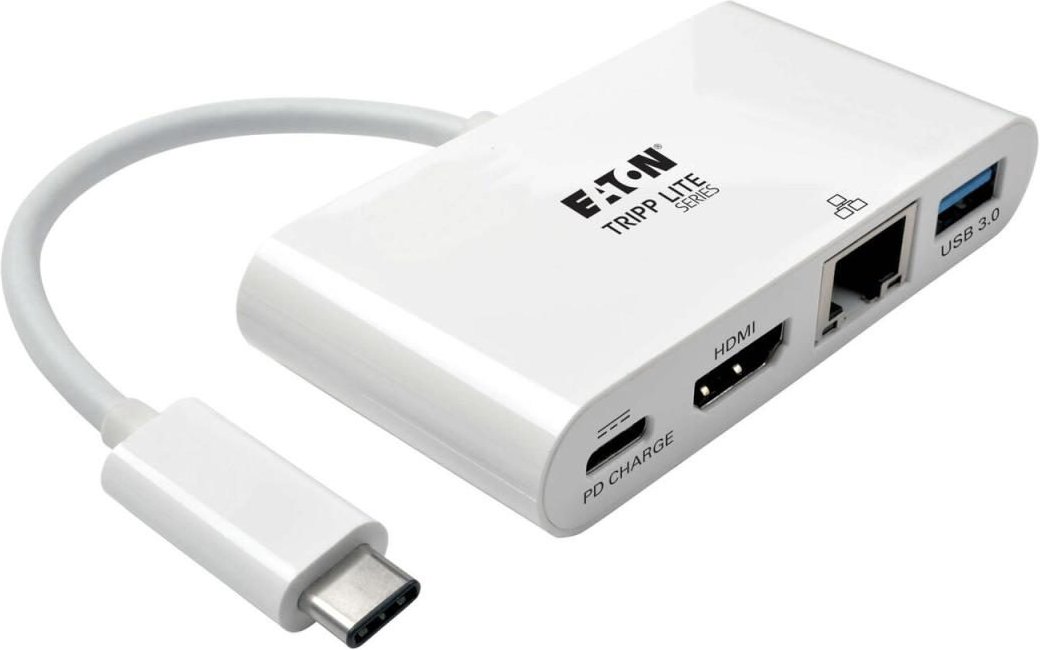 Thumbnail - Eaton Tripp Lite Series USB Docking Station Multiport Adapter weiß