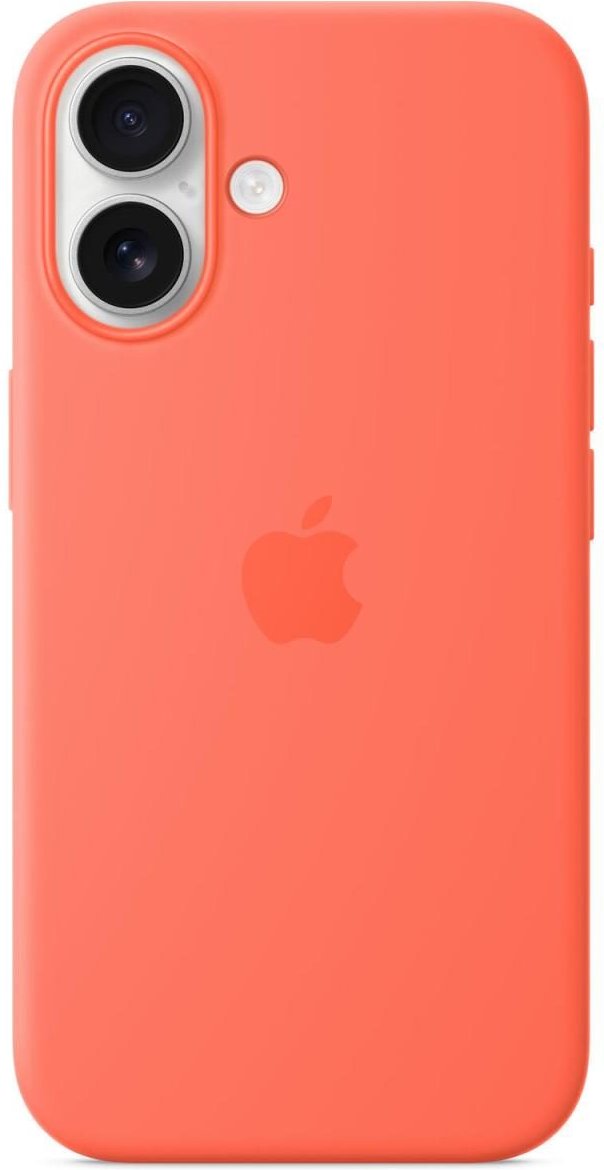 Apple iPhone 16 Silikon Case mit MagSafe, mandarine