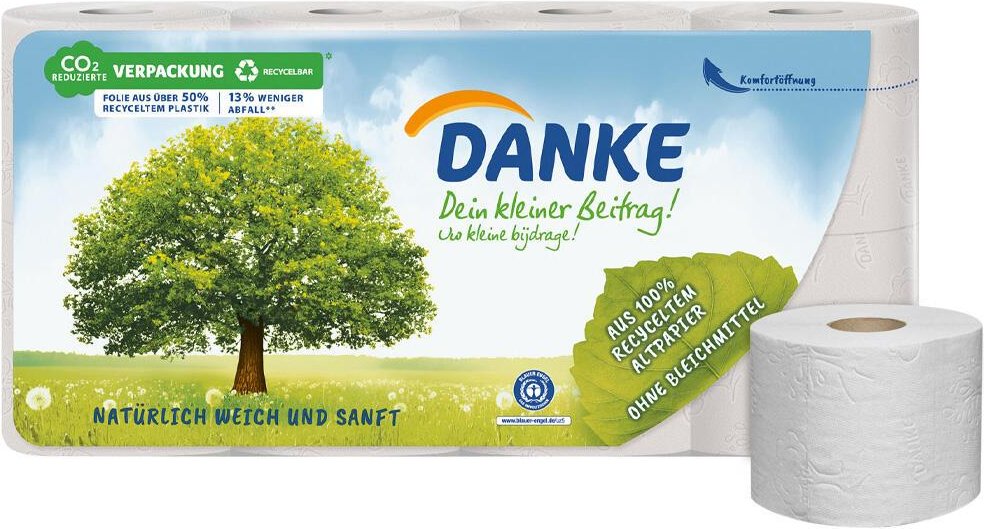 Thumbnail - DANKE Toilettenpapier 3-lagig