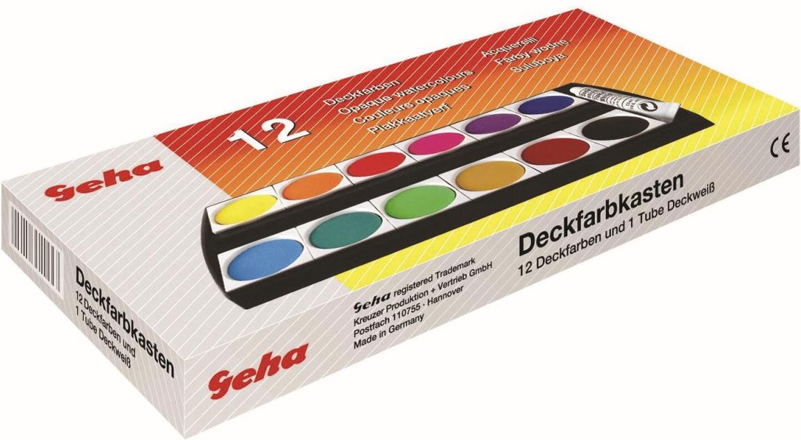 Geha Wasserfarbkasten 12 Farben