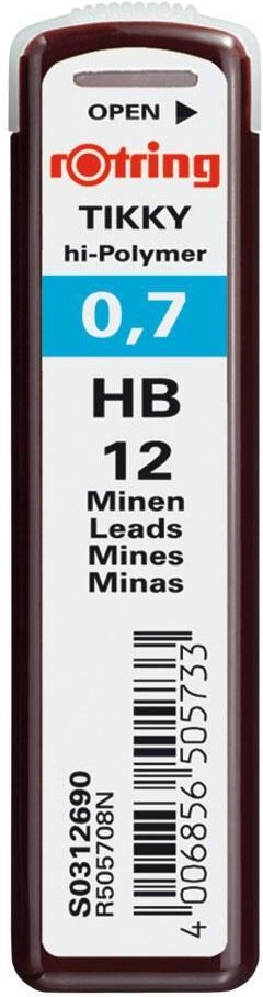 rotring Bleistiftminen HB 0.7 mm schwarz