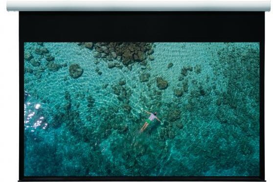 WS GR EcoLine-Motor 16:9, 221x125 cm, mattweiß BE/BL inkl. IR