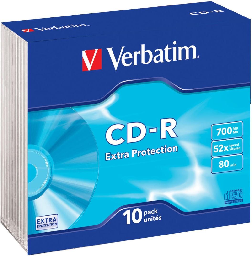 Verbatim CD-R 700MB 10er SC Slim Case