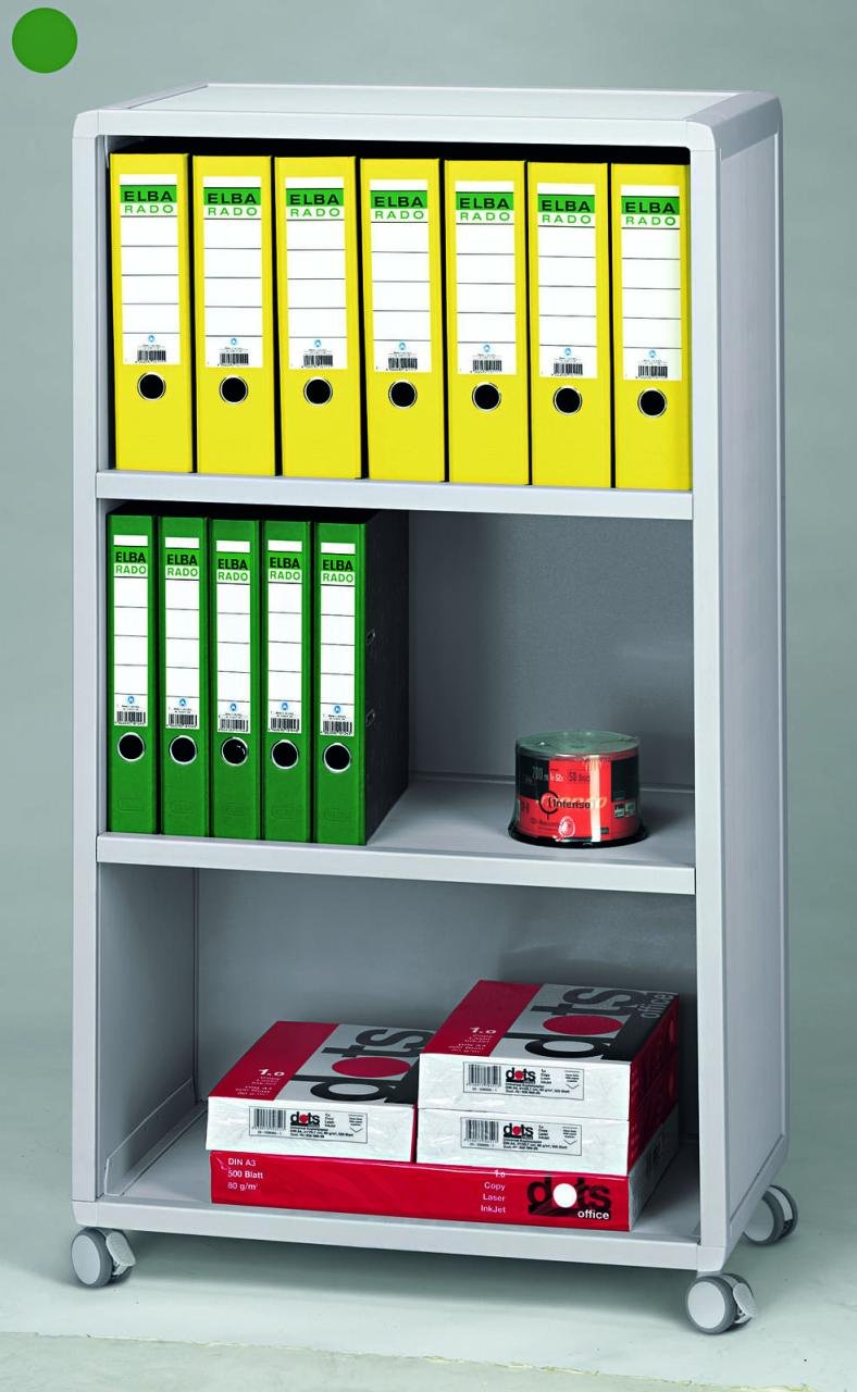 PAPERFLOW Mobil Bürowagen 65,1 x 33,0 x 124,6 cm lichtgrau