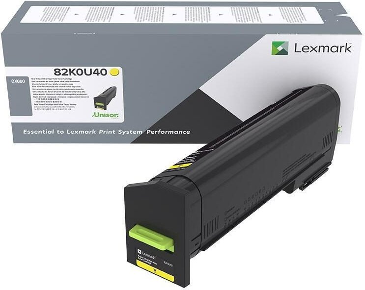 Lexmark Original Toner Standard Variante - CX860 gelb 55.000 Seiten (82K0U40)
