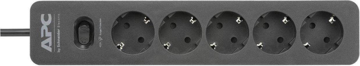 APC PME5B-GR Essential SurgeArrest Black 5 Ausgänge, 230 V