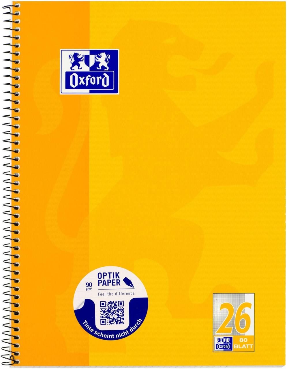 OXFORD Collegeblock DIN A4 kariert