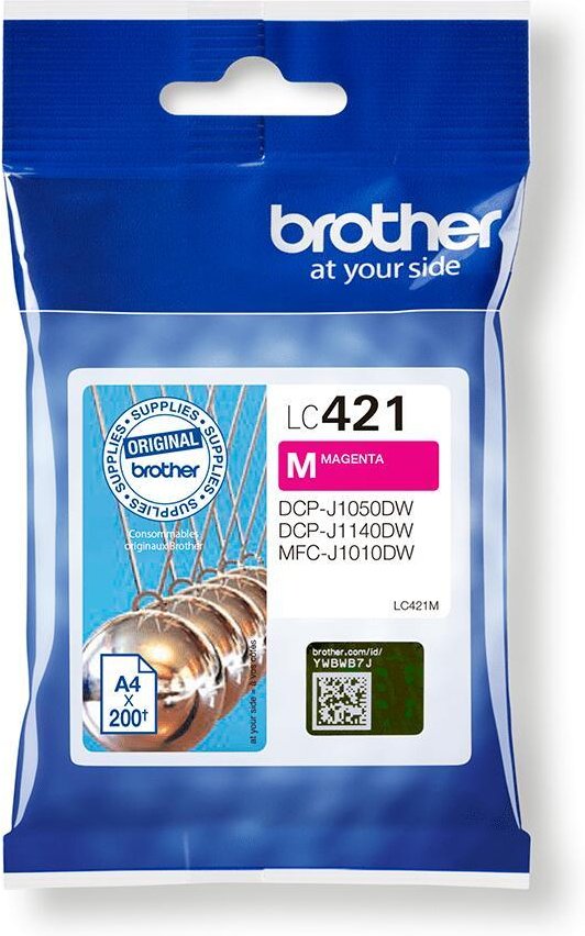 Brother Original LC-421M Druckerpatrone magenta 200 Seiten (LC421M)