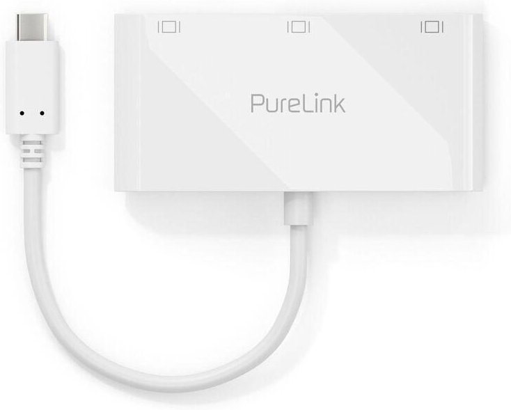 Thumbnail - PureLink USB-C auf Multiport Adapter - iSerie - weiß - 0,10m