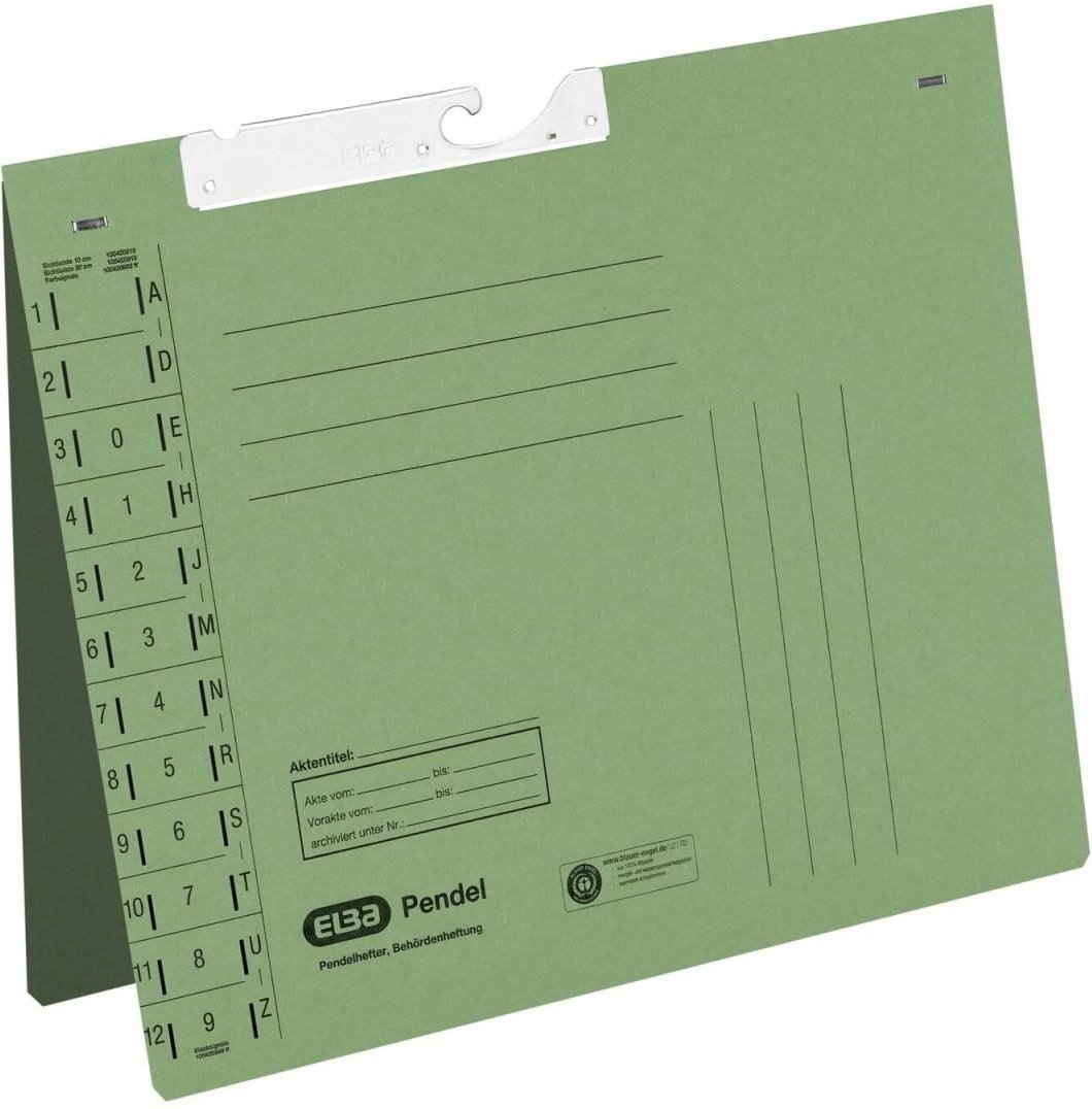 ELBA Pendelhefter DIN A4 Amtsheftung grün