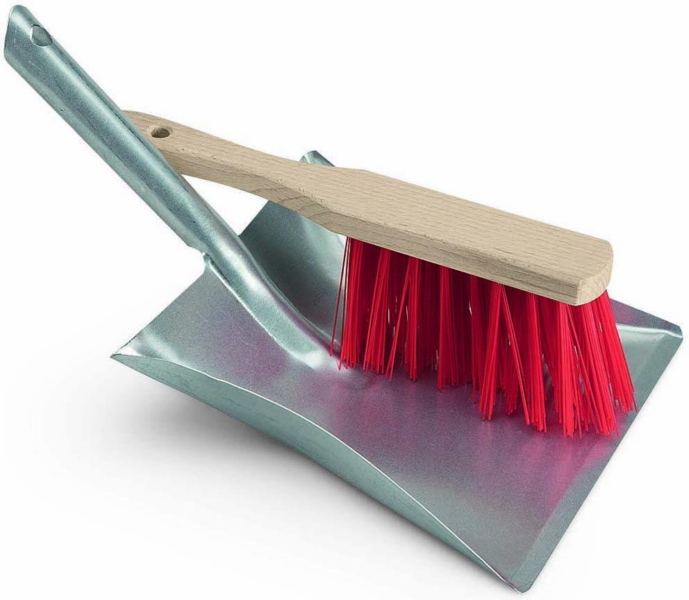 Thumbnail - Nölle Kehrgarnitur Metall, Holz, Elaston silber