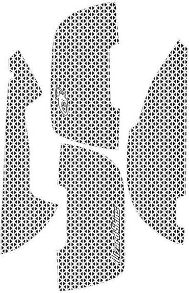 CHERRY Xtrfy M8 Wireless Lizard Skins DSP - Maus-Griptape (Weiß, 4 Stück)