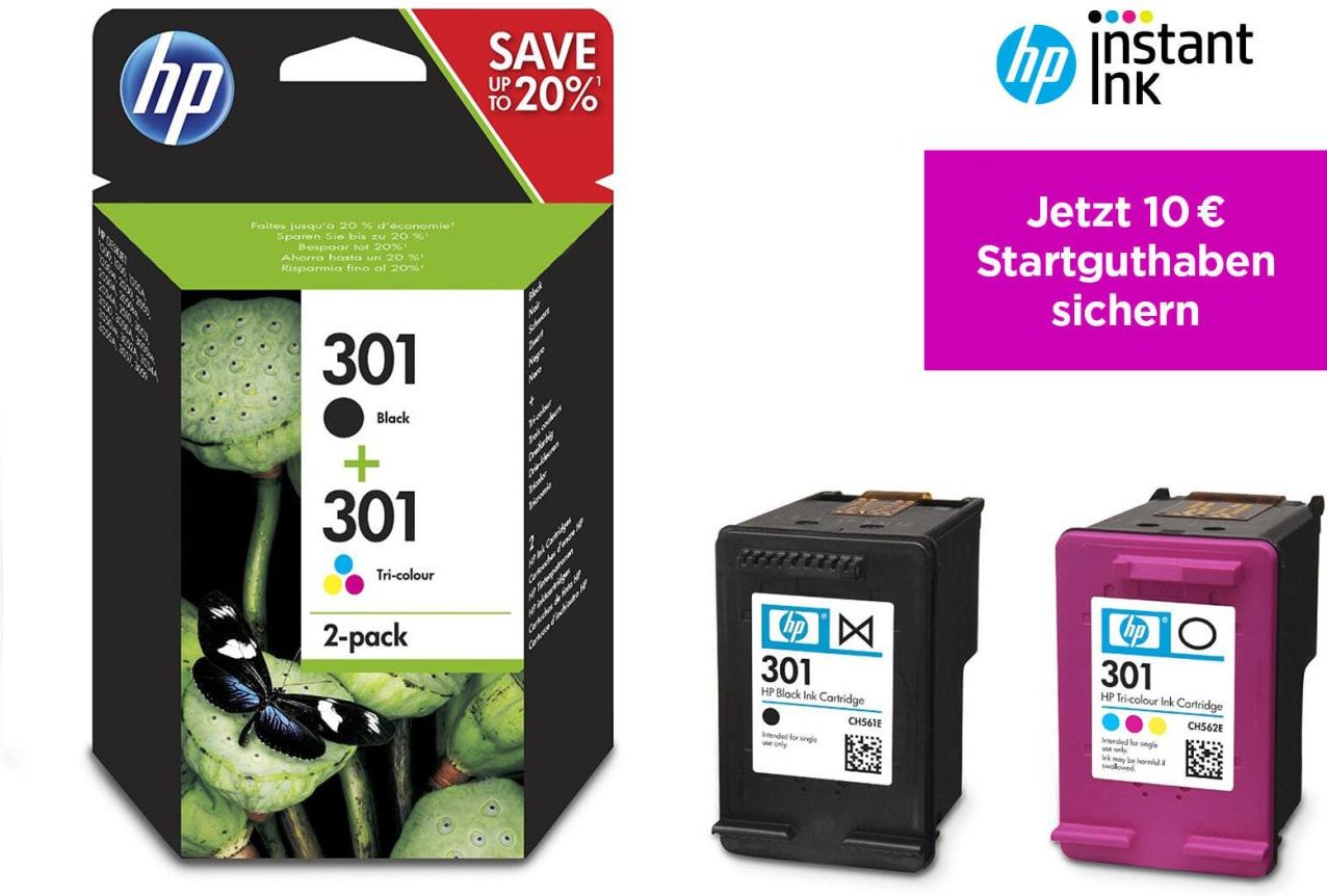 HP Original 301 Druckerpatronen - Multipack (N9J72AE)