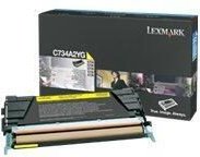 Lexmark Original Toner Standard Variante - C/X734 gelb 6000 Seiten (C734A2YG)