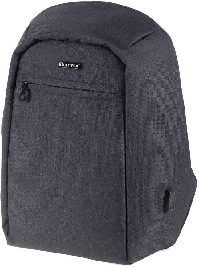 LIGHTPAK Rucksack SAFEPAK anthrazit bis 38,1 cm (15 Zoll)