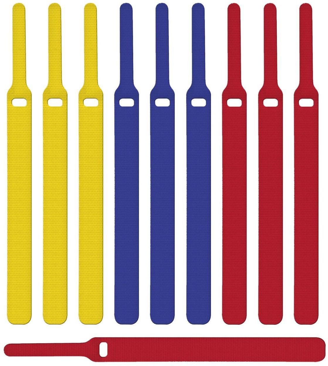 Thumbnail - LABEL THE CABLE Klettkabelbinder rot, gelb, blau