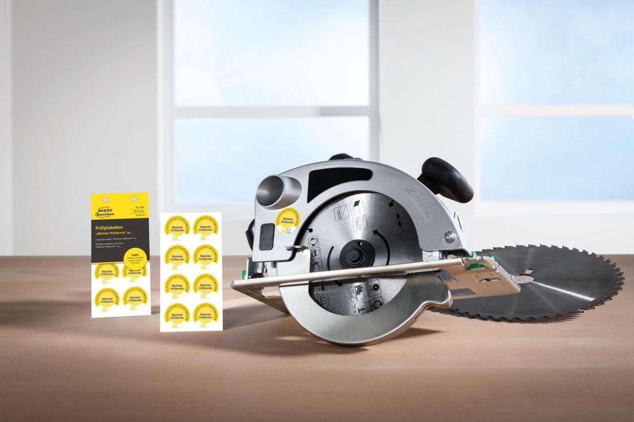 Thumbnail - AVERY Zweckform Prüfplaketten 30,0 x 30,0 mm