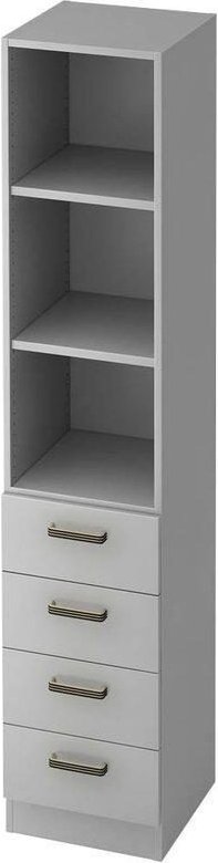 HAMMERBACHER Regalschrank 7600 SG, V7600/5/5/SG lichtgrau