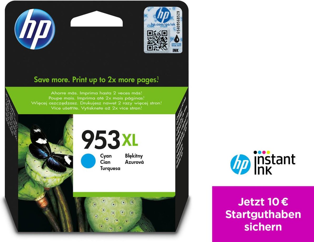 HP Original 953XL Druckerpatrone - cyan (F6U16AE)