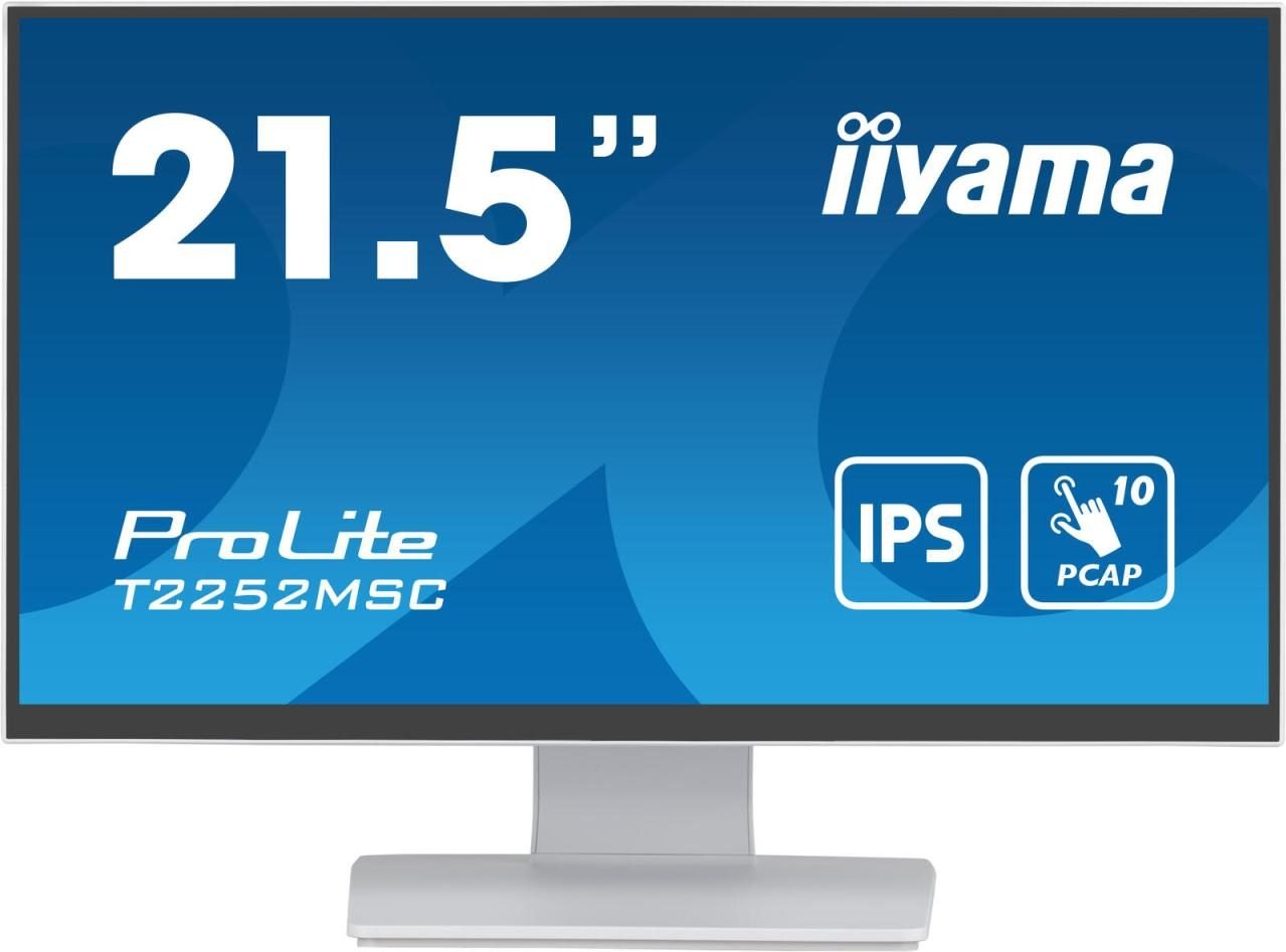 iiyama ProLite T2252MSC-W2 Touch-Monitor 54.5cm (21.5") weiß
