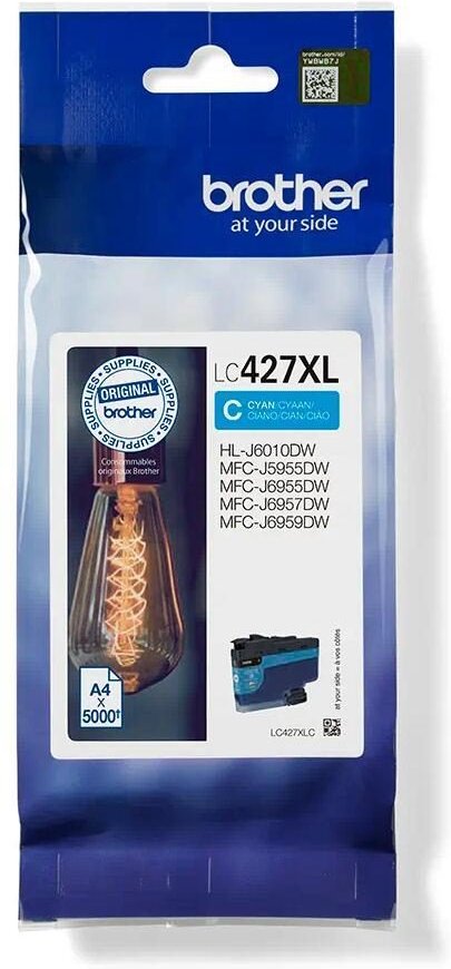 Thumbnail - Brother Original LC427XLC Druckerpatrone cyan bis zu 5000 Seiten (LC427XLC)