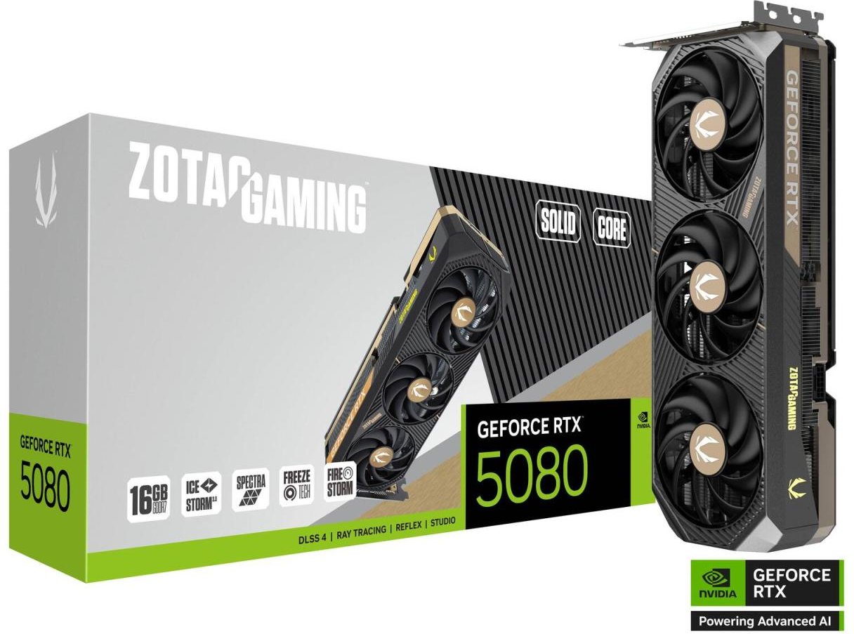 0 ZOTAC GAMING GeForce RTX 5080 SOLID CORE 16GB