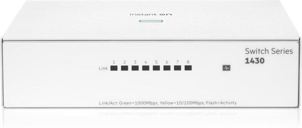 HPE Networking Instant On 1430 8G lüfterlos unmanaged Gigabit Switch EU (R8R45A)