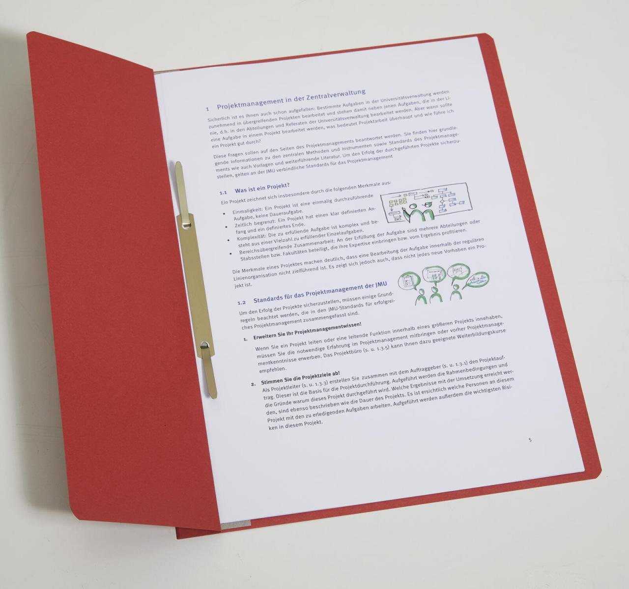 Thumbnail - Einhakhefter DIN A4 rot