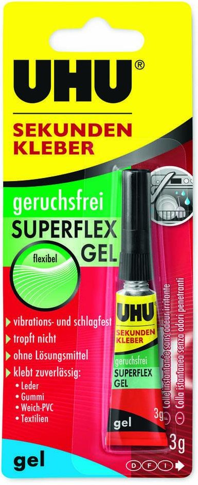 UHU SUPERFLEX GEL Sekundenkleber 3,0 g