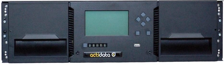 actidata actiLib Kodiak 3416-BTL 3U Basismodul 1x LTO-8 HH FC (43B82310)