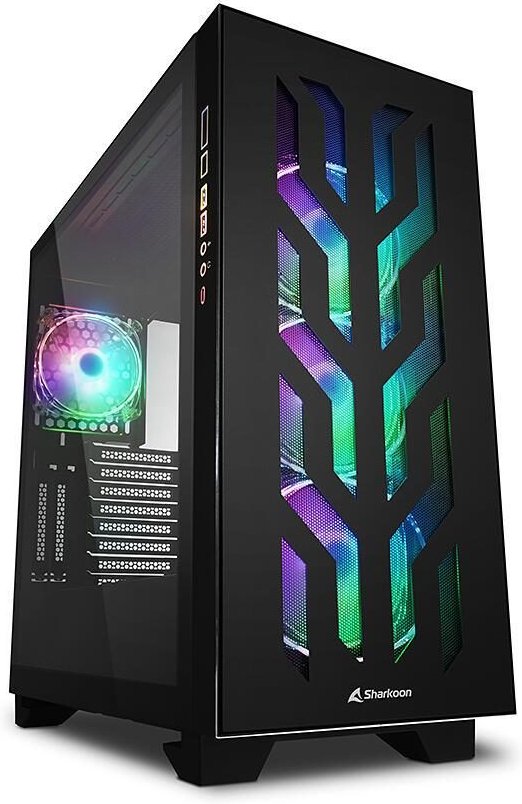 Thumbnail - Sharkoon PC Gehäuse Elite Shark CA300T Black ATX E-ATX schwarz