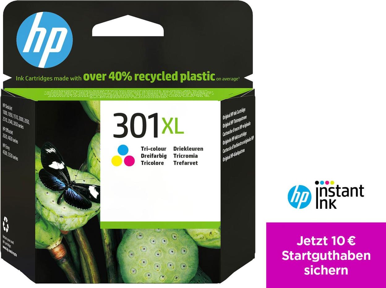HP Original 301XL Druckerpatrone - cyan, magenta, gelb (CH564EE)