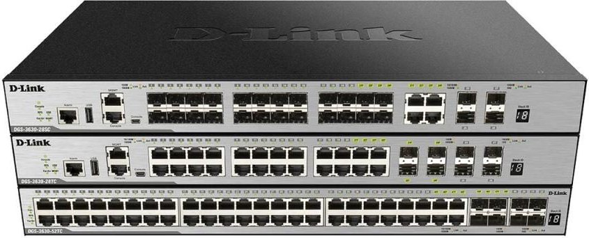 D-Link DGS-3630-28SC 20-Port SFP 4-Port Combo Gigabit SFP 4-Port 10GBit/s SFP+ Switch