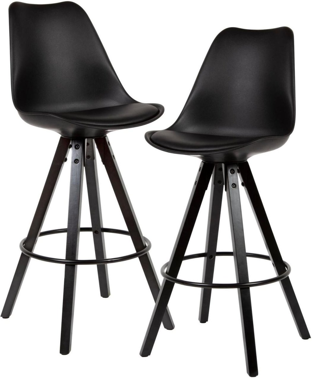 WOHNLING Barhocker WL6.126 Kunstleder schwarz