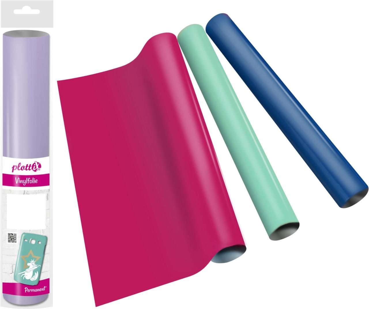 plottiX Vinylfolie permanent 31.5 cm x 1 m türkis