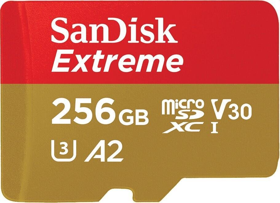 SanDisk Extreme® microSDXC 256GB + SD Adapter