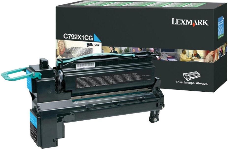 Lexmark Original Toner cyan 20.000 Seiten (C792X1CG) für C792e/de/dte/dhe
