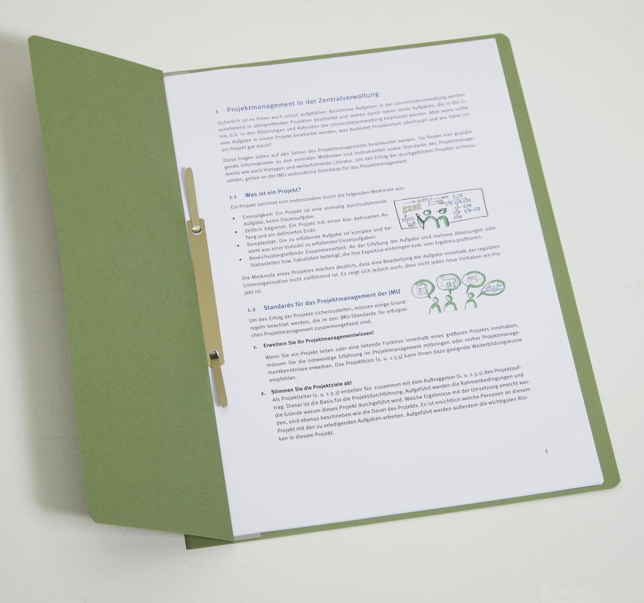 Thumbnail - Einhakhefter DIN A4 grün