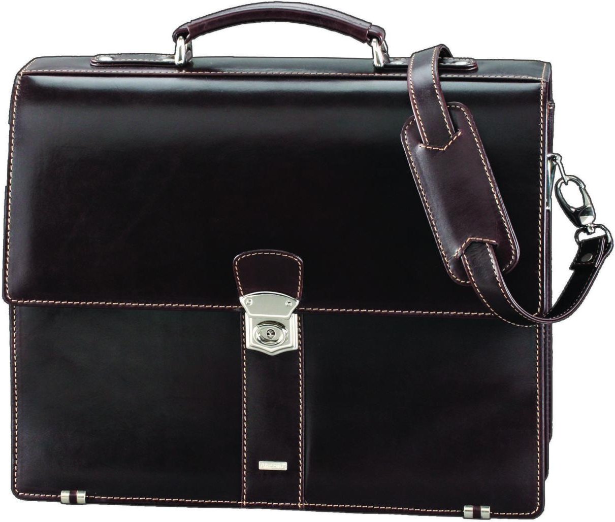 Alassio Aktentasche MONACO dunkelbraun bis 38,1 cm (15 Zoll)